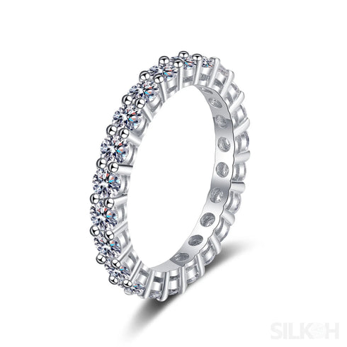 Eternity Moissanite Engagement Ring Ana - Jewelry